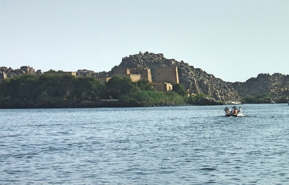 Philae Temple on an island in the Nile near Aswan