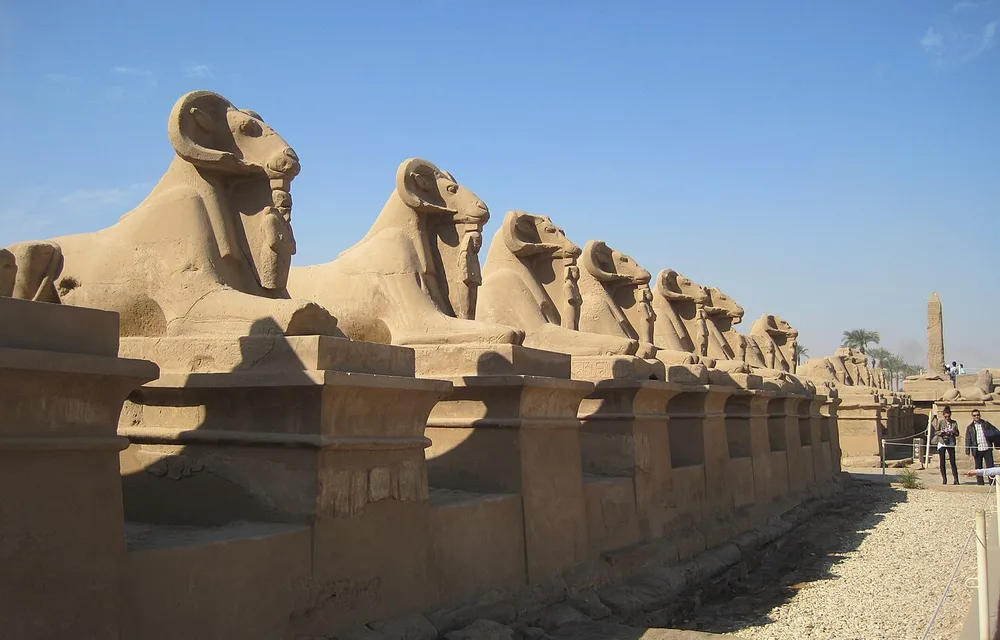 Avenue of Sphinxes between Karnak and Luxor temples