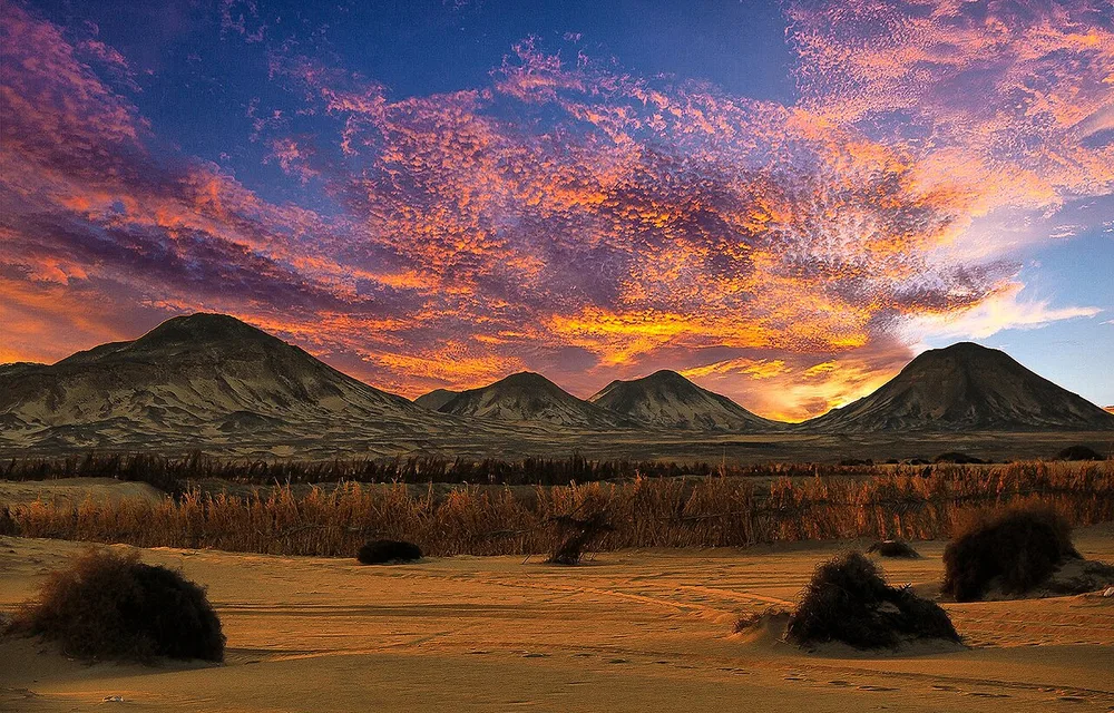 Volcanic hills of the Black Desert near Bahariya