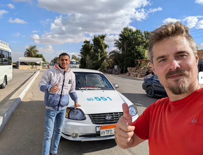 Private sedan taxi for airport transfers in Luxor