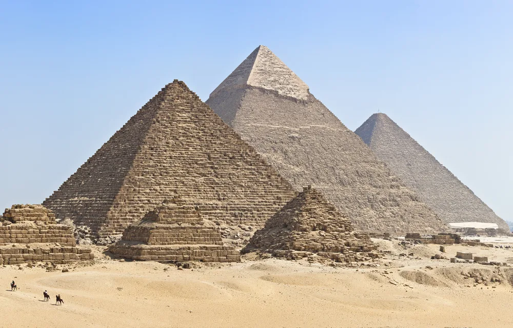 Pyramids of Giza near Cairo