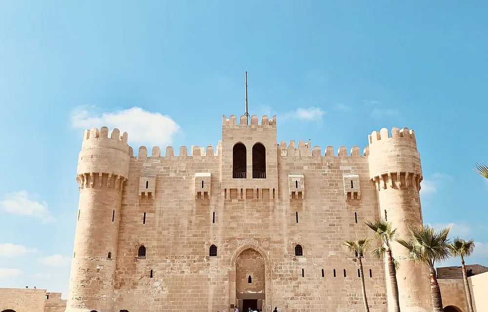 Qaitbay Citadel on the Alexandria coastline