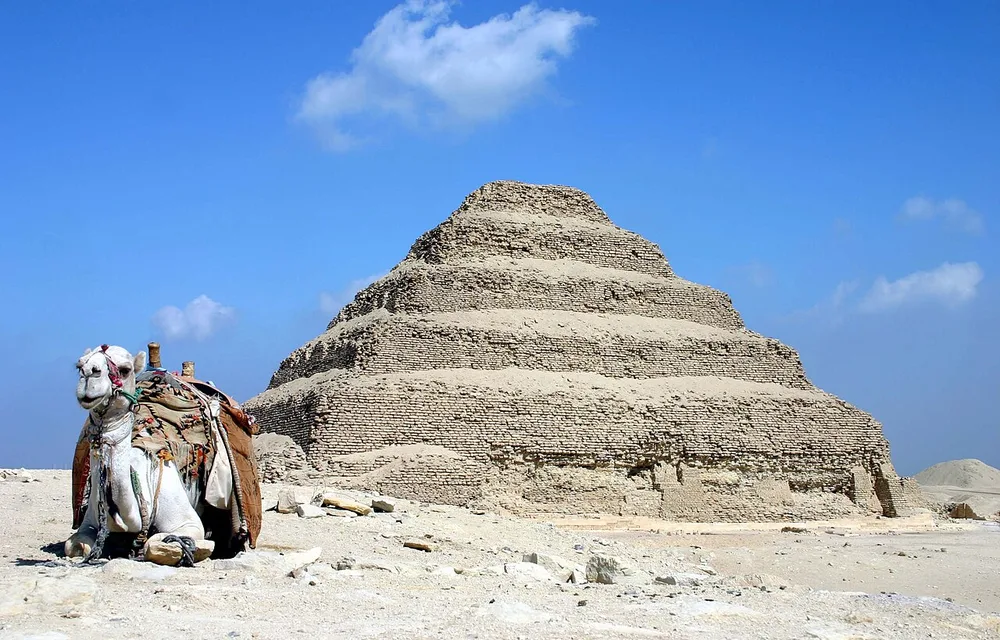 The Step Pyramid of Djoser at Saqqara near Cairo